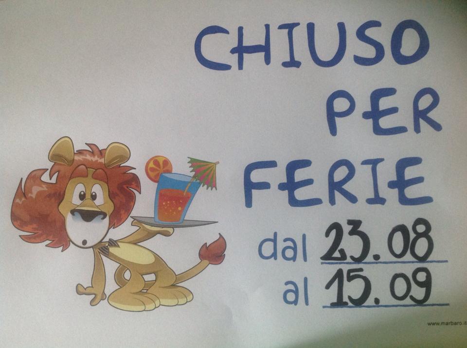 Chiusura per ferie | Ca' San Pir